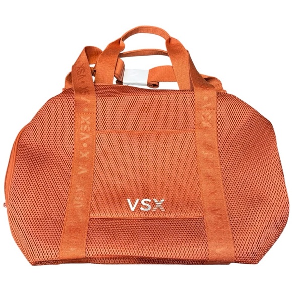 NWT Victoria’s Secret VSX Coral Mesh Athleisure Duffel Weekender Bag - Picture 3 of 7